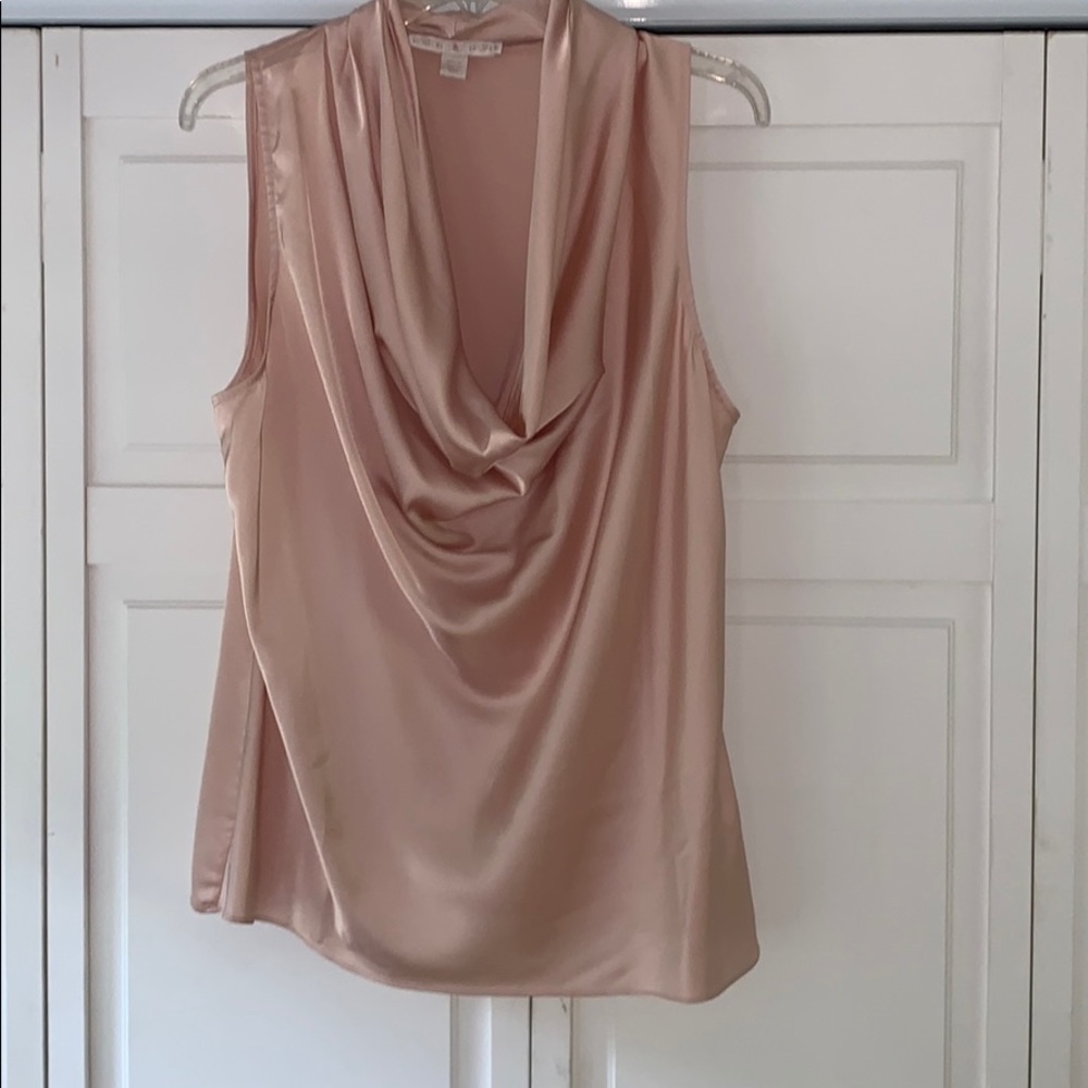 Boston Proper Marilyn Blouse in Dusty Pink
